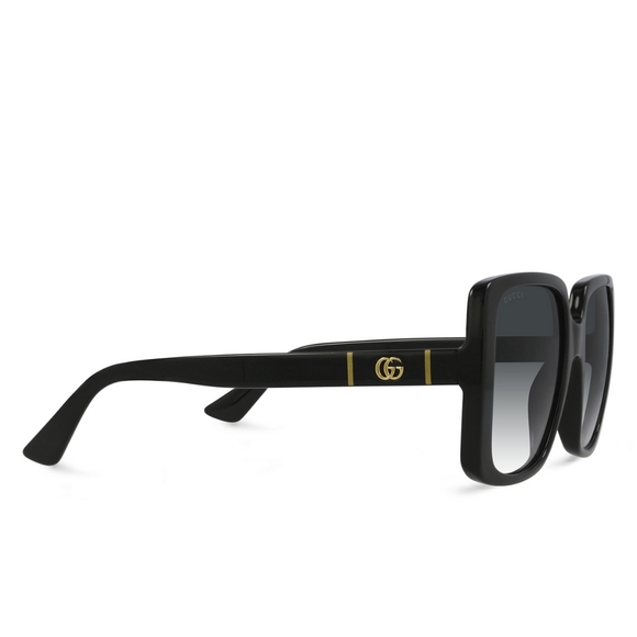 NEW GUCCI WOMEN'S OVERSIZED SQUARE SUNGLASSES GG0632S 001 BLACK GUCCI - Picture 8 of 13